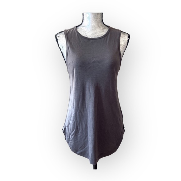 TENCEL And Organic Cotton Top - NEW (GREY/COFFEE) - Picture 1 of 8